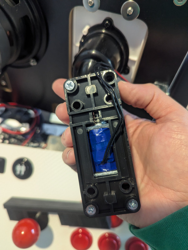 Solenoid in its mount